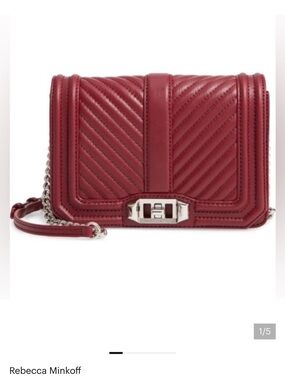 Rebecca Minkoff Chevron Quilted Small Love Crossbody